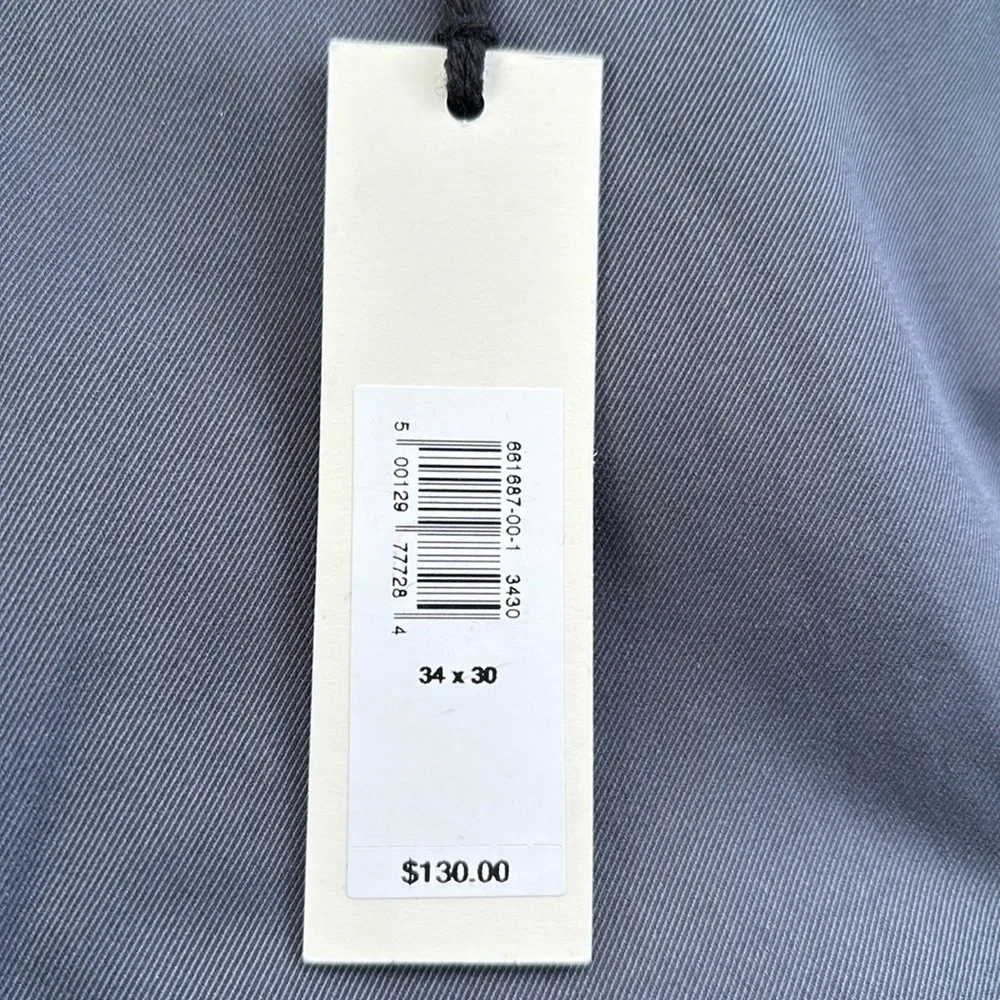 NWT Banana Republic Men’s Athletic Navy/Gray Slim Performance Pants Size 34 x 30